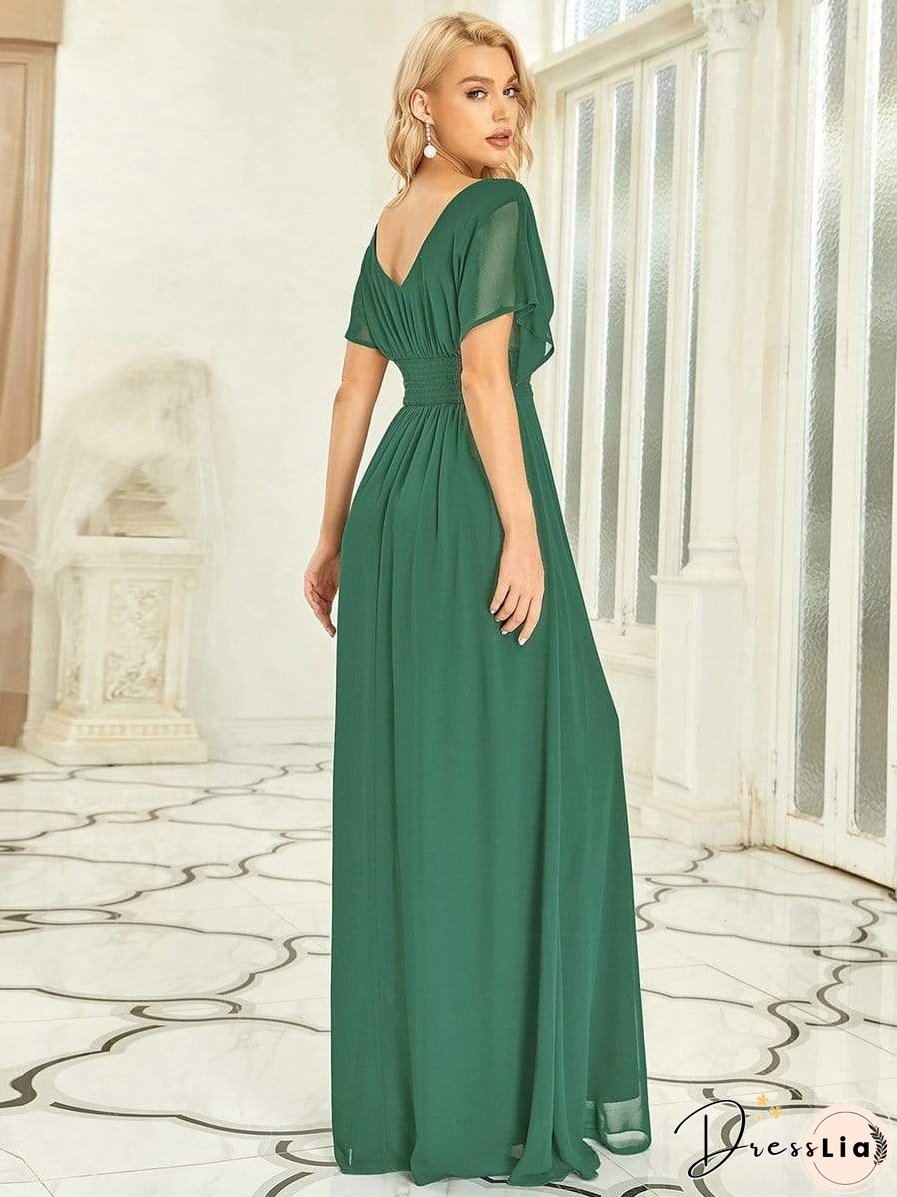 Flowy V-Neck Maxi Dress for Women