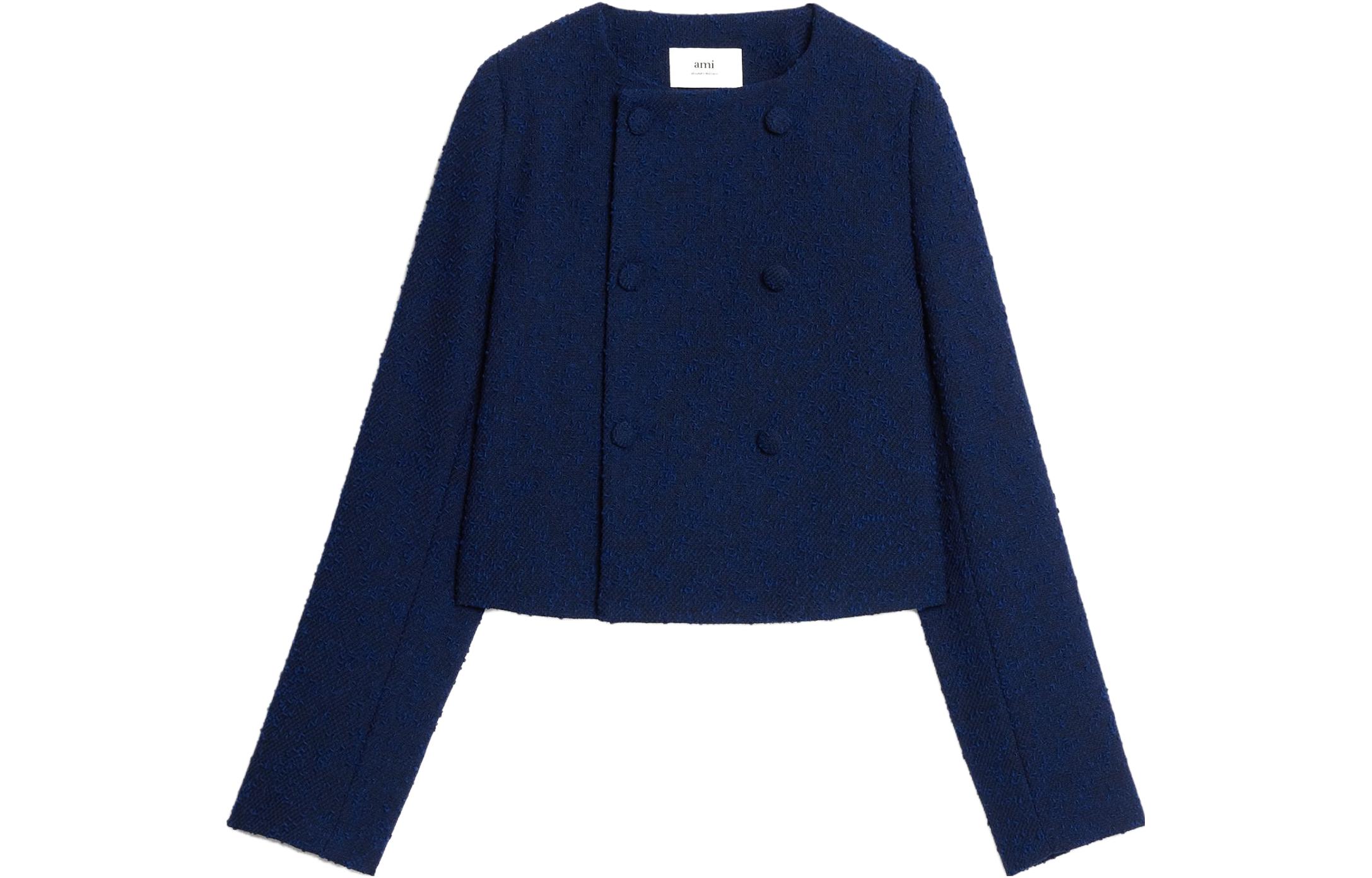 AMIPARIS Cropped Coats Women's Blue