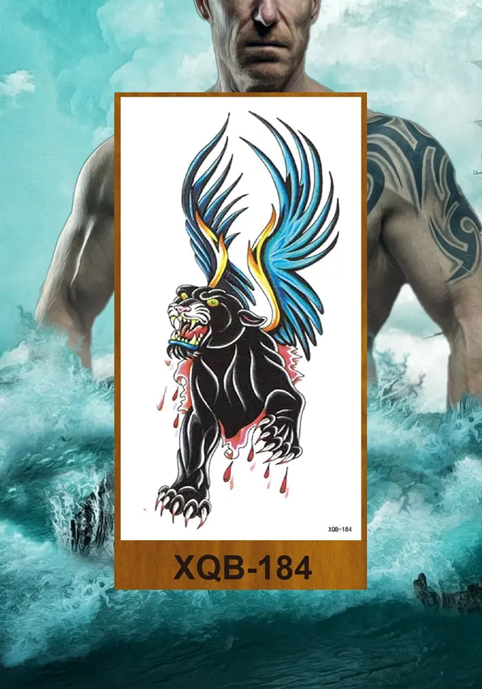 Purple Rose Jewelry Water Transfer Girl Waist Bracelet Flash Tatoos Flower Tattoo Stickers Women Body Chest Art Temporary Tattoo