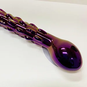 Colorful Crystal Glass Anal Plug Massage Stick