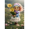 Diamond Painting-DIY Full Round Drill Girl(60*40CM)