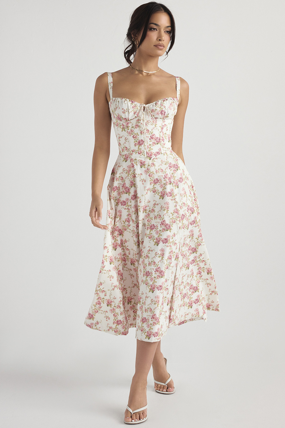 angel_floral_pattern_slip_midi_dress_summer_outfit_august_lemonade