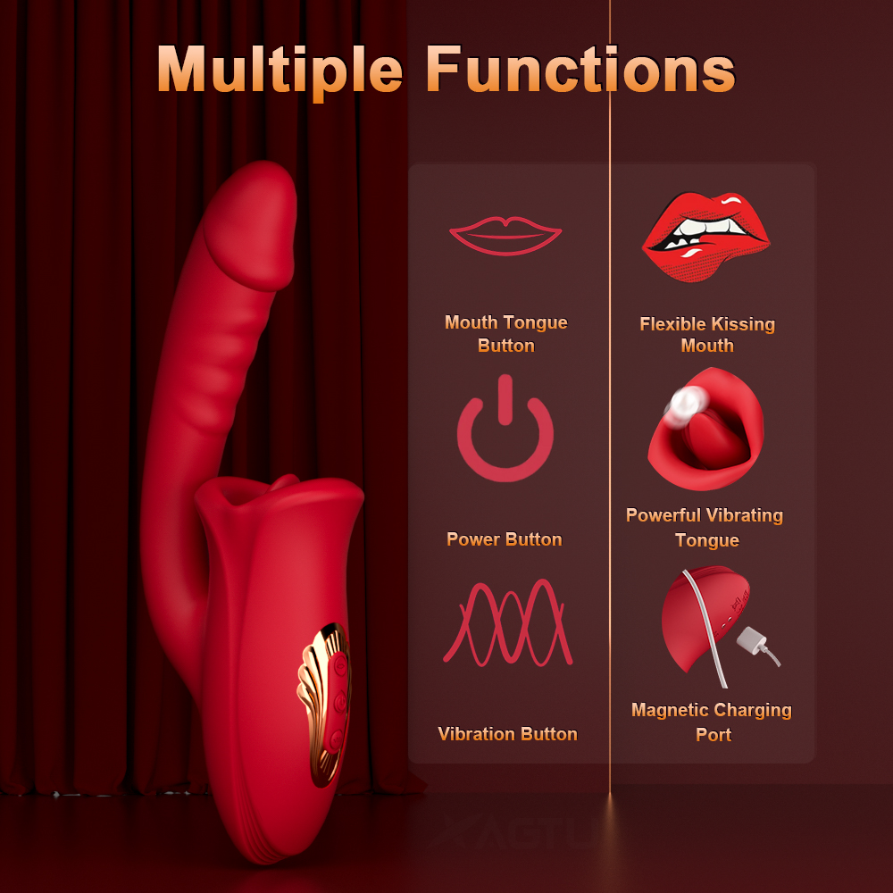 Rose Nibbler Biting Mouth Vibrator