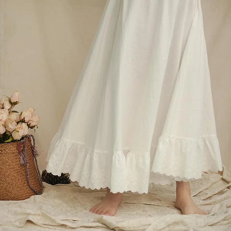 100% Cotton Petticoat With Lace Hem QueenFunky