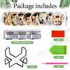 8PCS Diamond Painting Acrylic Critters in the Hole Coaster Kit with Holder