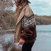 Women Vintage Winter Polar Fleece Jacket / TECHWEAR CLUB / Techwear