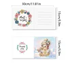 6Pcs Diamond Painting Winter Snowman Greeting Cards Christmas Cards