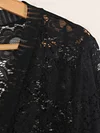Floral Lace Open Front Cardigan, Versatile 3/4 Sleeve Cardigan For Spring & Fall, Women's Clothing