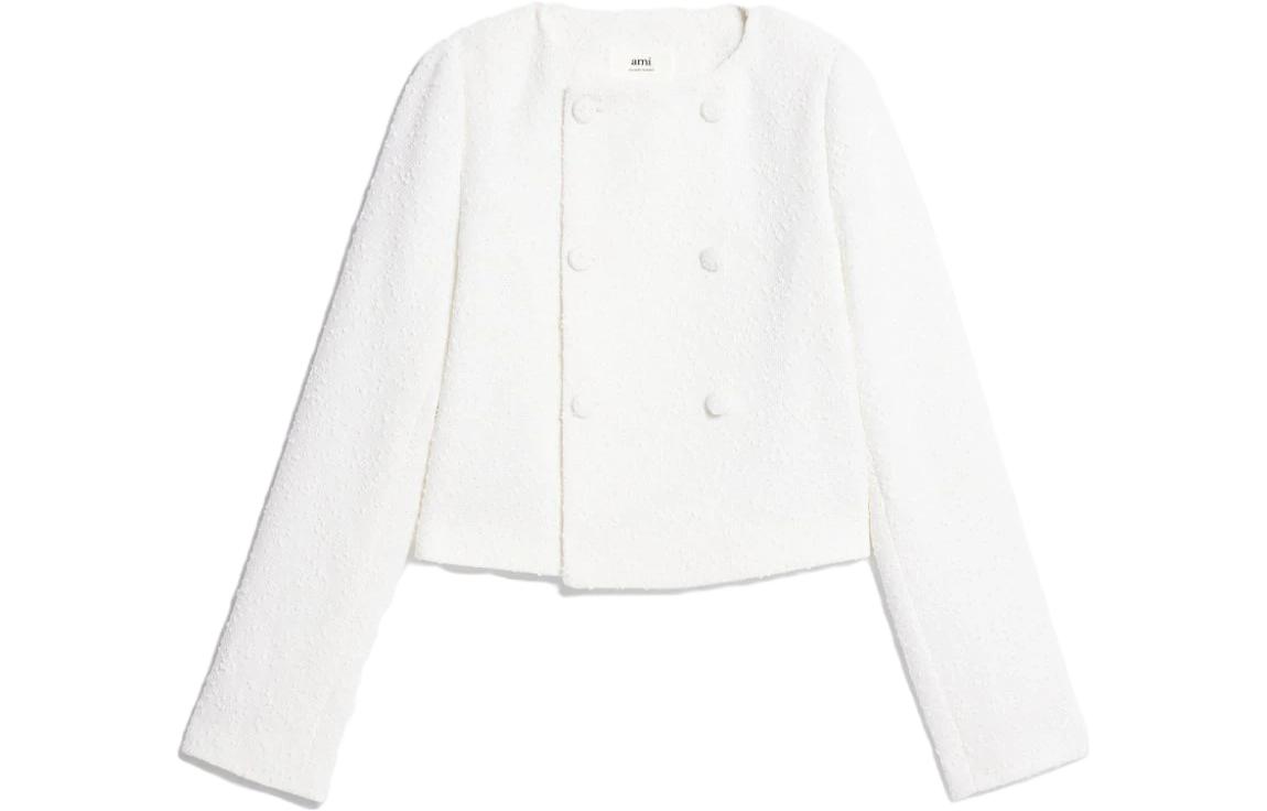 AMIPARIS Cropped Coats Women's White