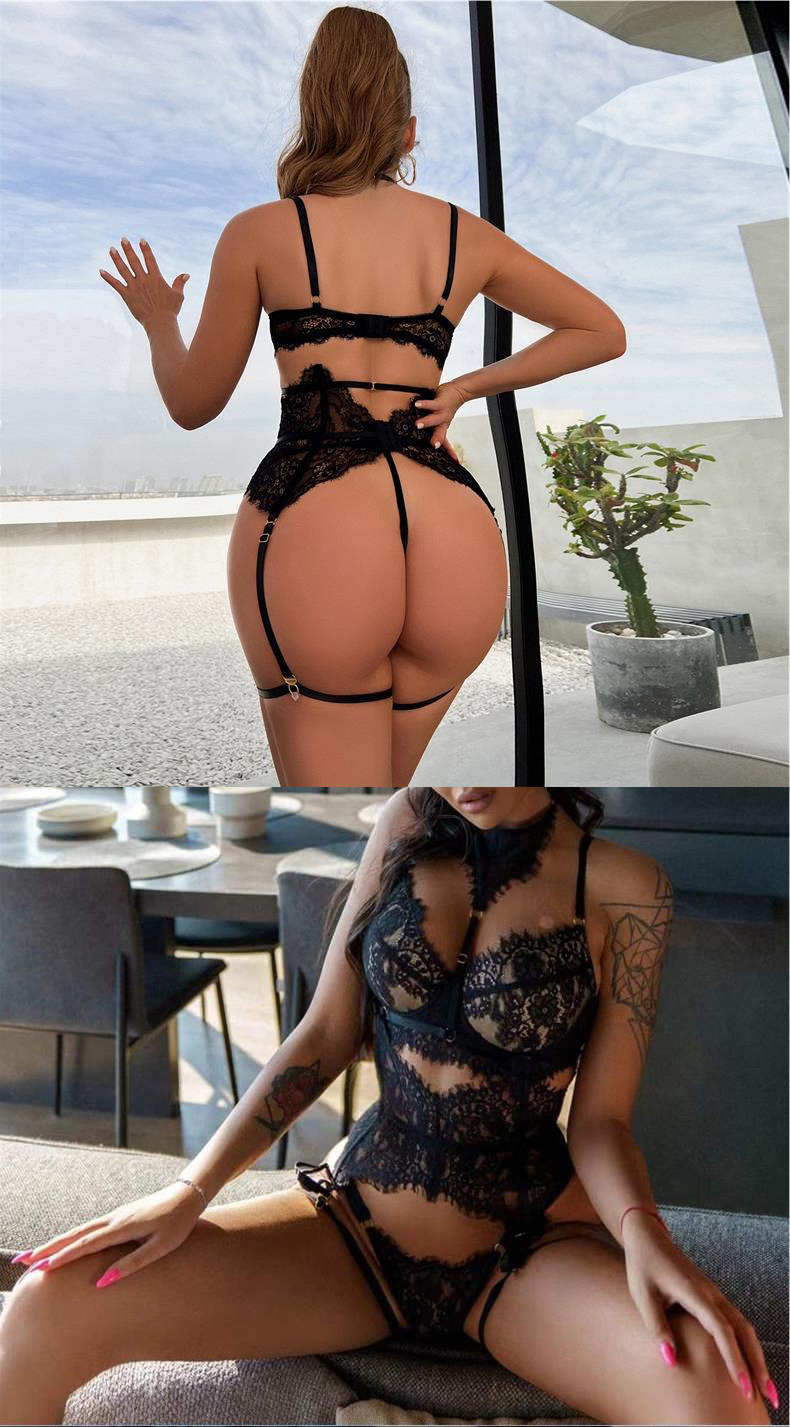 BQYOOM™ Lace Charming Sexy Black Rose