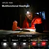 APLOS H340 Headlamp Flashlight Rechargeable - Lightweight Headlamp with 1500 Lumens and 180° Swivel Base, Super Bright LED Headlamp with Red Light Mode APLOS Dive Light Official