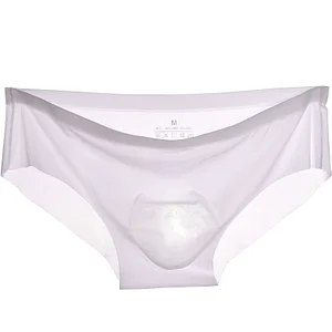 Men's transparent sexy ultra-thin briefs