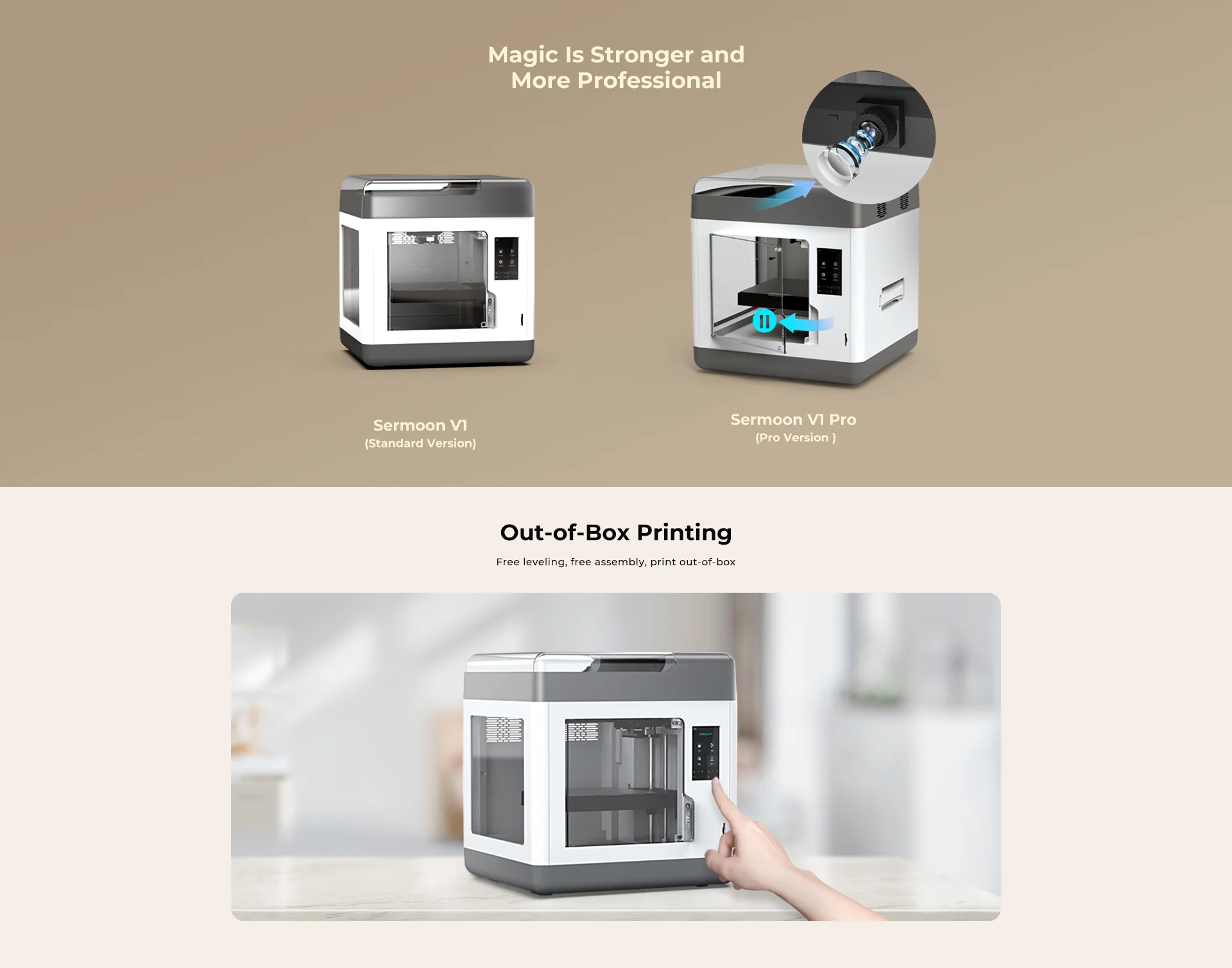 Sermoon V1 &V1 Pro 3D Printer - Creality 3D