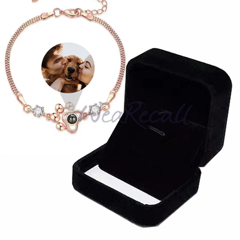 Dog Paws Projector Custom Personalized Photo Bracelet wetirmss