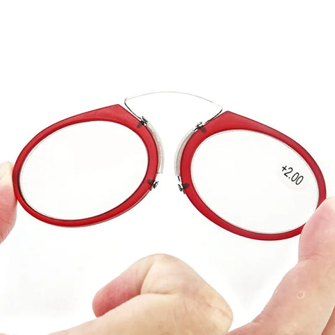 Ultra Thin Reading Glasses With Case On Phone Portable