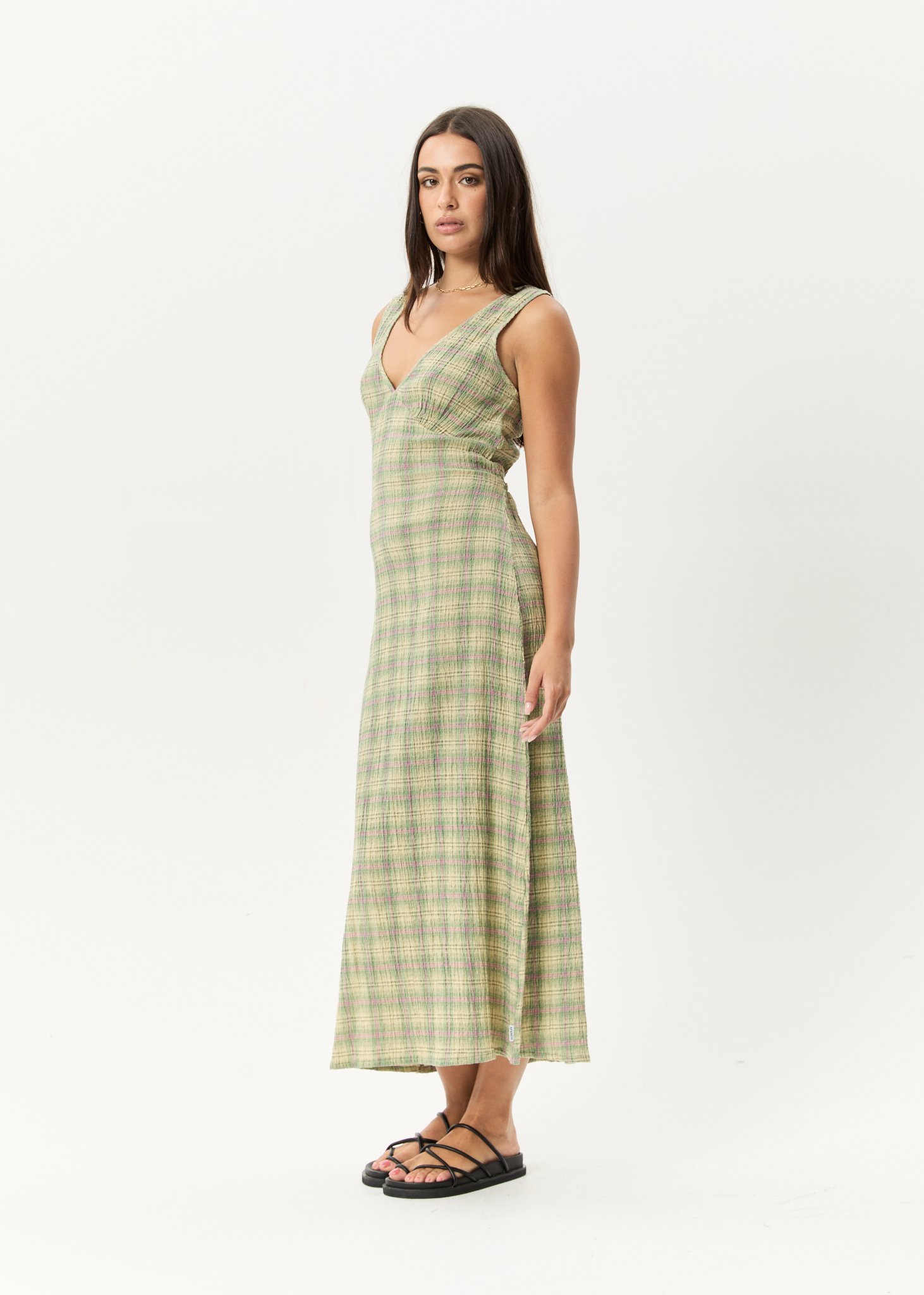 Seersucker Maxi Dress