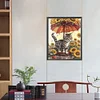 Diamond Painting-DIY Full Round Drill Sunflower and Cat(40x50cm)