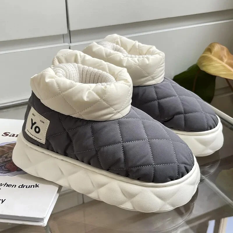 Yyvonne Waterproof Snow Boots Women 2023 Winter Warm Thicken Plush Lined Cotton Shoes Woman Thick Bottom Platform Ankle Boots