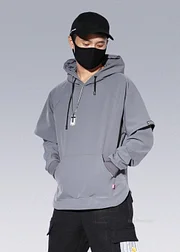 Fake 2-Piece Techwear Style Hoodie - Shop Darkwear Hoodies - X