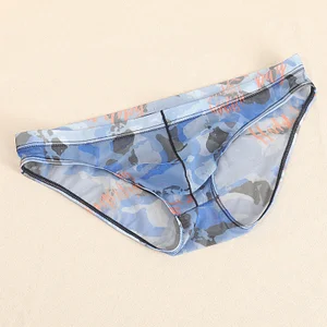 Comfortable mesh transparent breathable printed fashion shorts