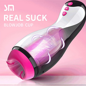 Hot Sale Aircraft Cup Men's Electric Full-automatic Tongue Licking Aircraft Cup Vibration Interactive Pronunciation Male Masturbator