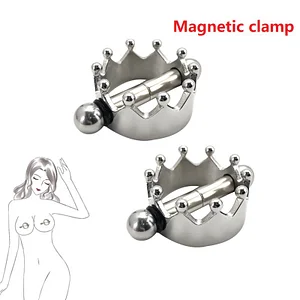 Metal Crown Breast Clip Magnetic Nipple Clamps Clips