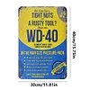 Wd 40 Solvent - Vintage Metal Signs - 20*30cm/30*40cm