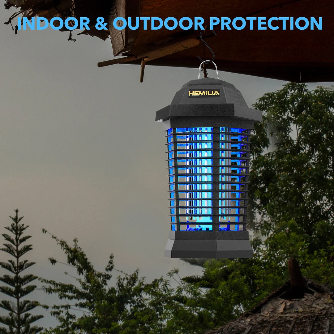 HEMIUA Bug Zapper, Electric Mosquito Zapper Outdoor, Electronic