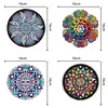 4PCS Diamond Painted Mandala Placemats Insulated Dish Mats Comes with Mats