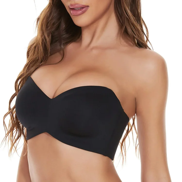 Hot Sale-Full Support Non-Slip Convertible Bandeau Bra