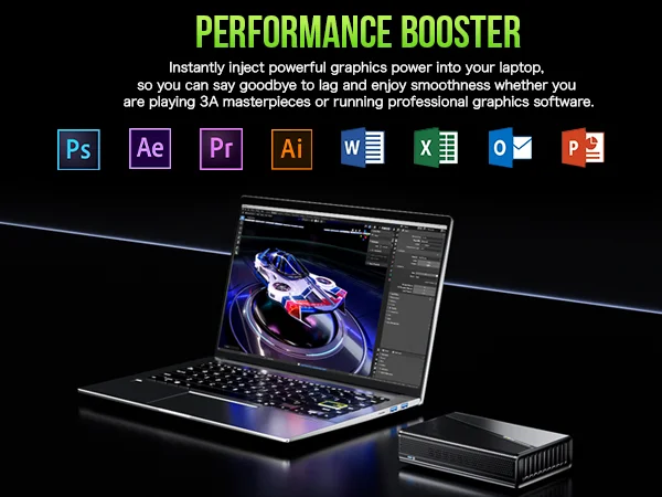 AMD Radeon 7600M XT-- AD-GP1 External GPU Docking Station