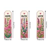 3Pcs Diamond Painting Flower Bookmark Making Kit for Book Lovers
