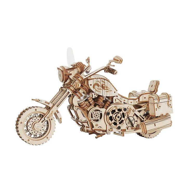 ROKR Puzzle | Cruiser Motorcycle 3D Wooden Puzzle LK504