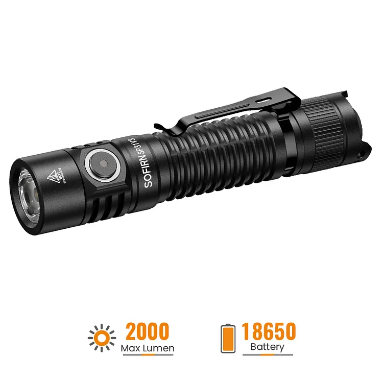 Sofirn SP31 V3.0 Tactical Flashlight Max 2000Lumens with Side switch + tail switch