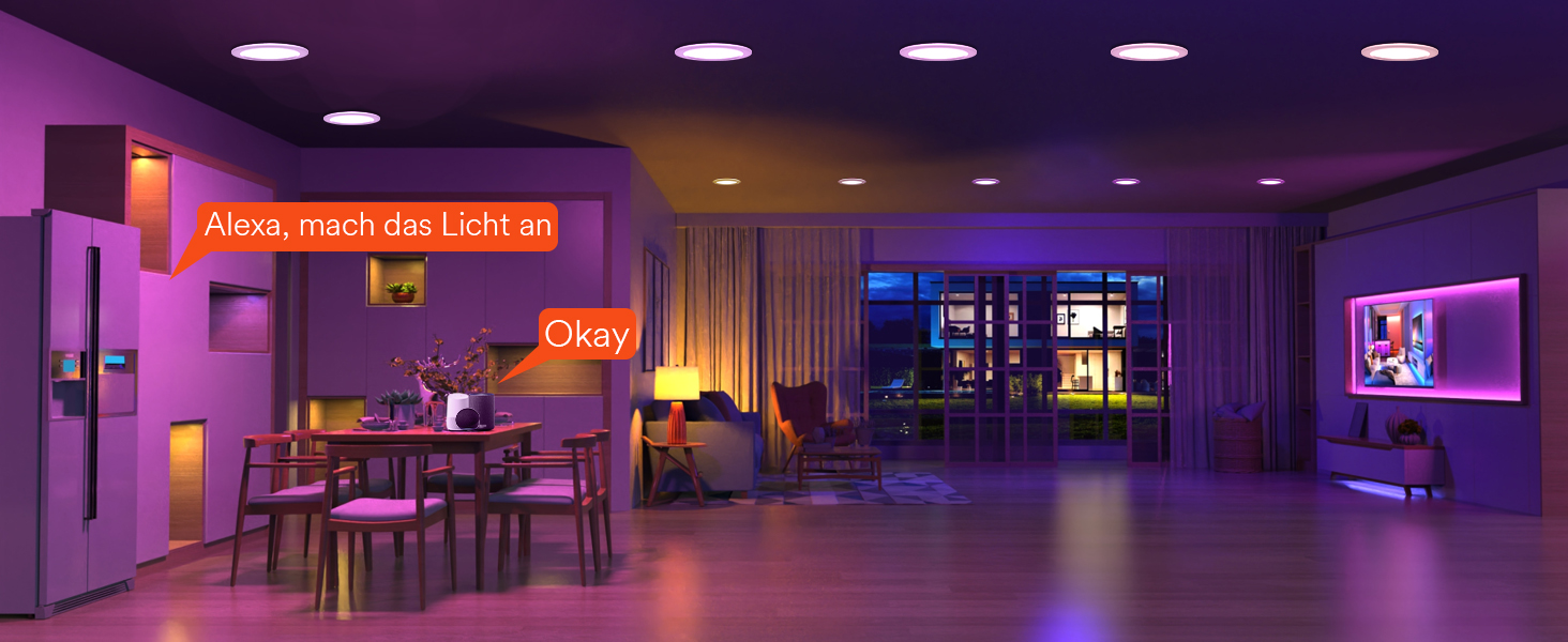 Розумний світлодіодний вбудований прожектор Lumary RGBWW