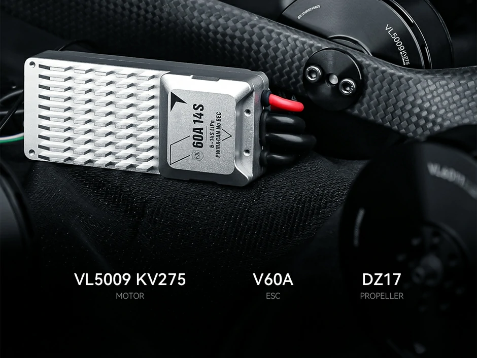 VL5009 VTOL Propulsion with KV275 Motor, V60A ESC & DZ17 Propeller