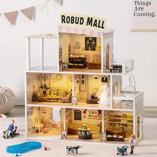 ROBUD Shopping Mall Wooden Dollhouse	 | Robotime Online