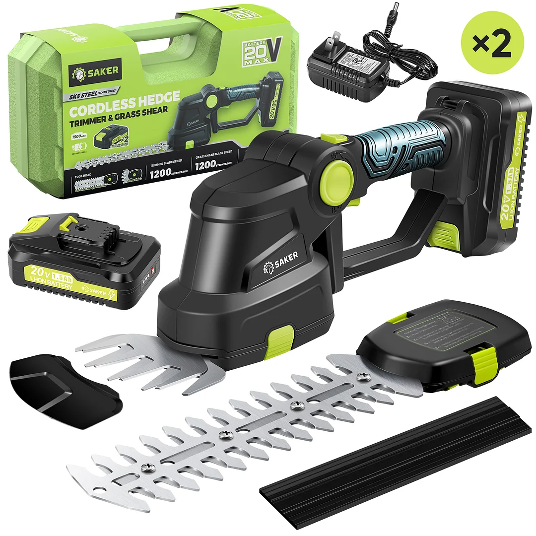 SAKER&reg; Cordless Hedge Trimmer