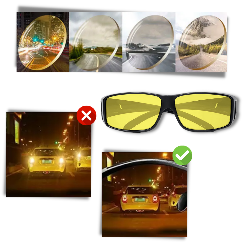 Night driving clarity glasses - Enhance Your Nighttime Driving Safety - Ozerty
