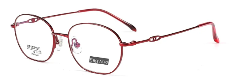 Pure Titanium Glasses Full Rim Spectacle Prescription Eyeglasses Designed Women Optical Frame