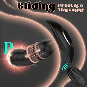 Sliding Anal Vibrator Male Prostate Massager Anal Vibrator With 10 Sliding And Vibrating Modes