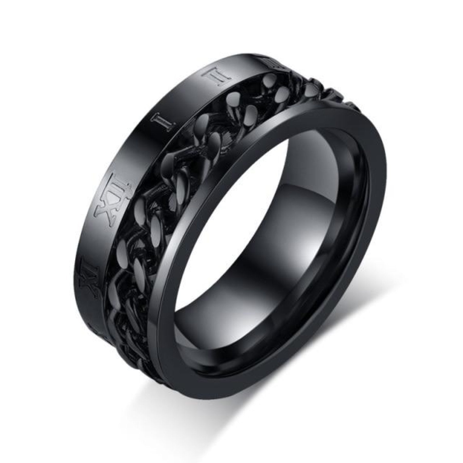 Stainless Steel кольцо черное