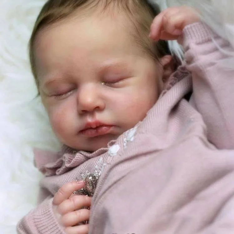 Dollreborns® Sleeping Dreams 20'' Verena Truly Realistic Newborn Reborn Baby Girl Doll with “Heartbeat” and Coos