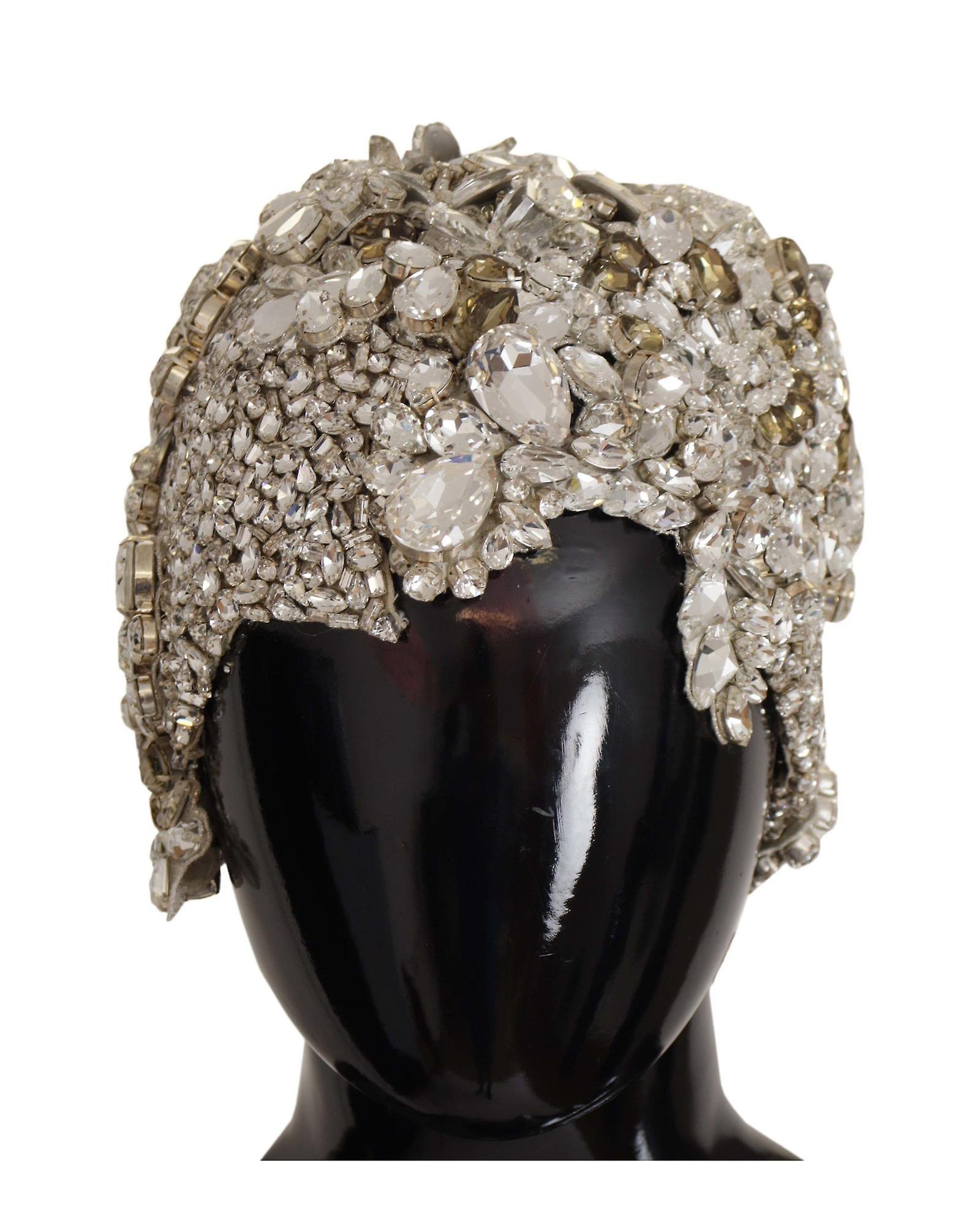 Dolce & Gabbana Teardrop Beaded Casque Sequin Turban Headdress