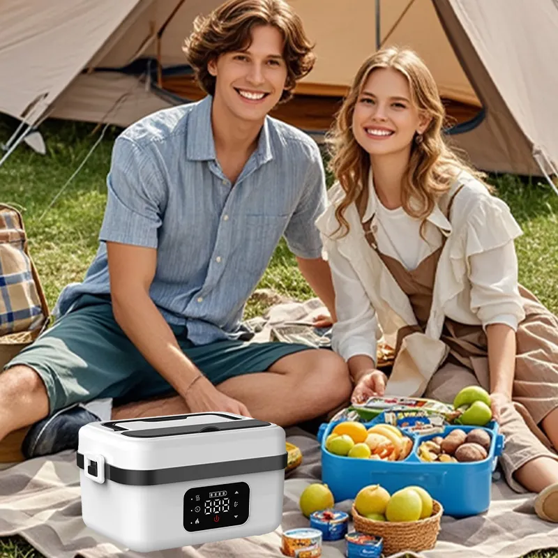 Saker Electric Lunch Box Food Heater in Use