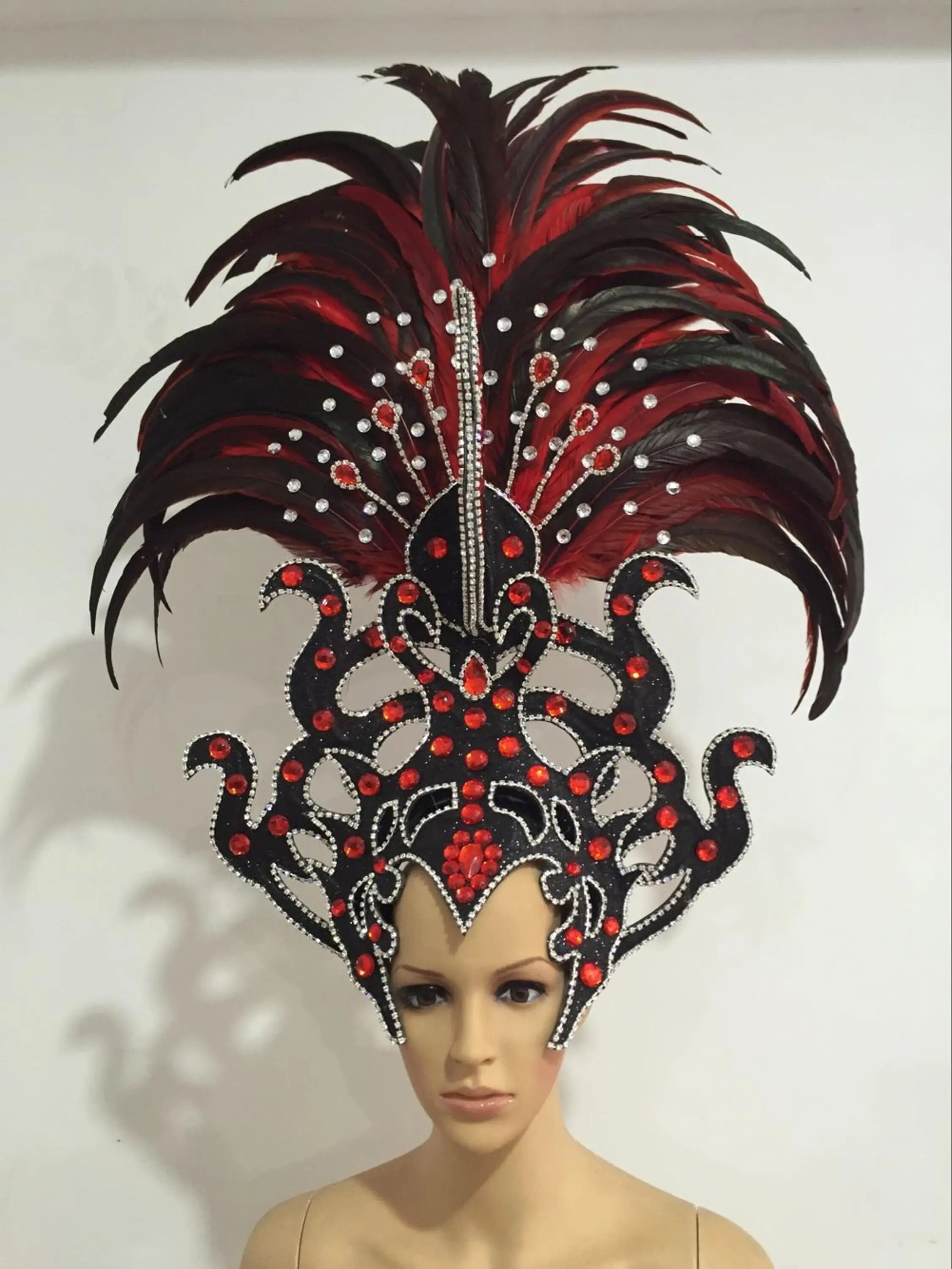 VCSHOES Latin Dance Samba Accessories Exquisite Headdress Feathers Delicate Dance Shows Accessories Samba Clothing