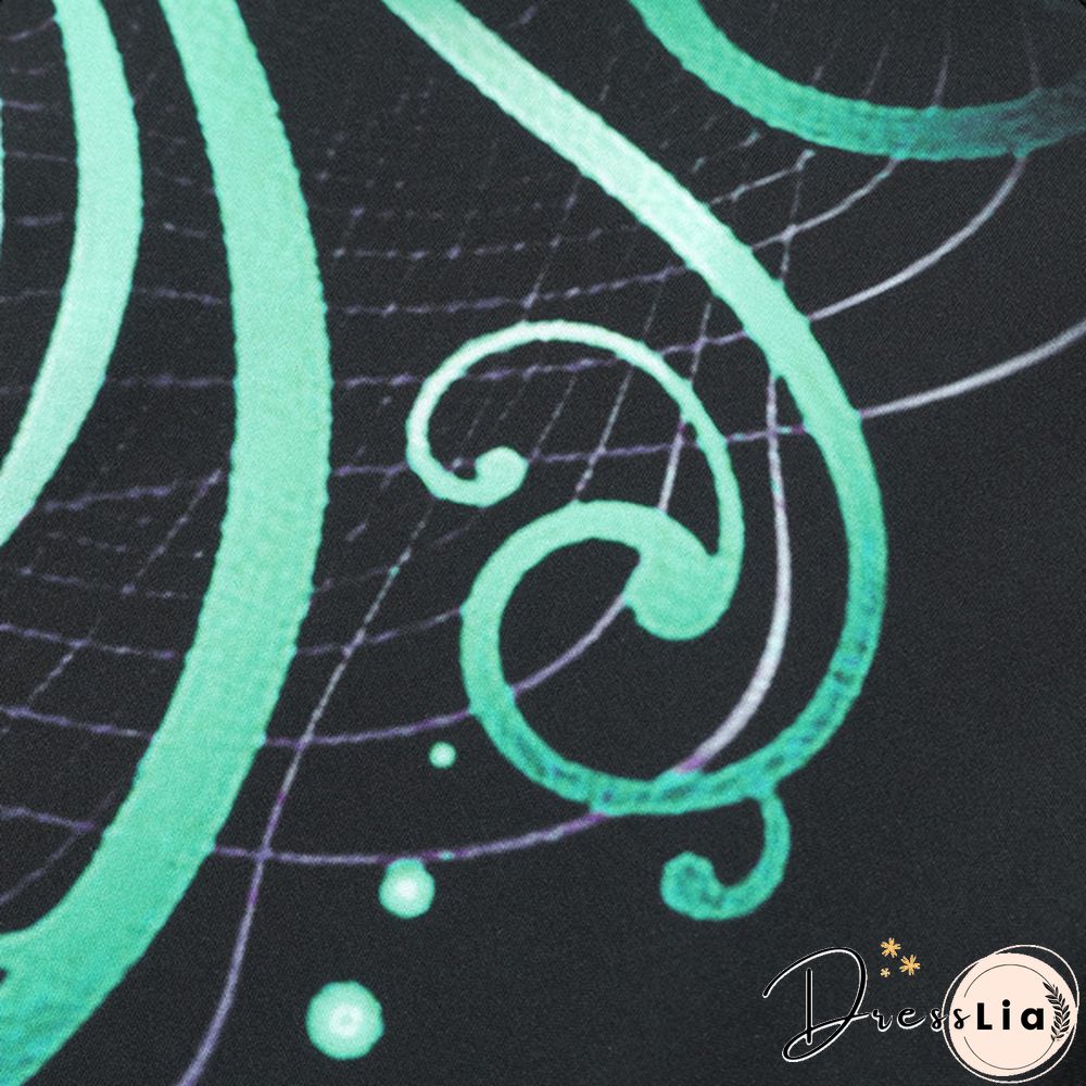 Women Kaftan Party Color Printed Long Shirt Dress Casual Flare Sleeve O Neck Slim Maxi Sundress