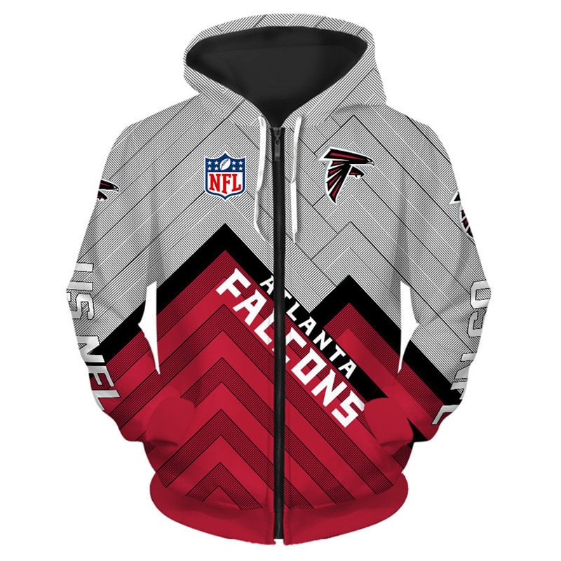 Atlanta Falcons NFL Team Zipper Hoodie