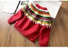 Kid Baby Girl New Year Retro Cashmere Sweater