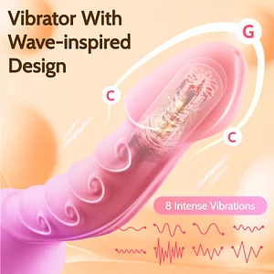 Fantasy Dildo Vibrator Butt Plug Sex Toys With 8 Vibrations